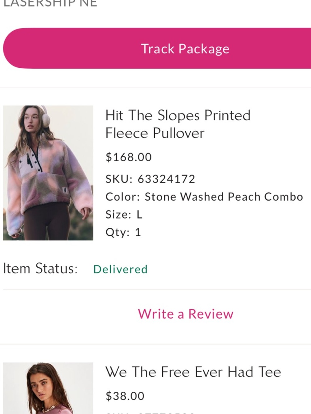 Free People Pastel Fleece Pullover - Picture 4 of 4